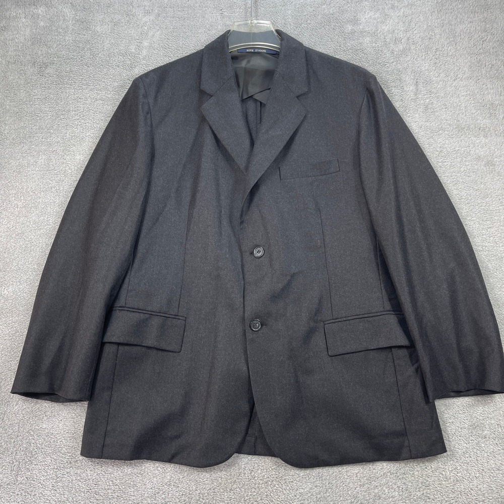 Sofie D'Hoore Blazer Women 38 M Black Wool Jacket Single Breasted Dark Academia